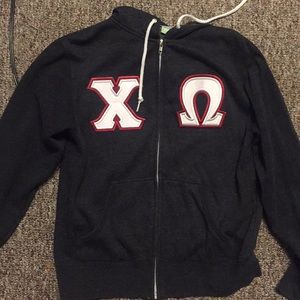Chi Omega Zip Up Jacket